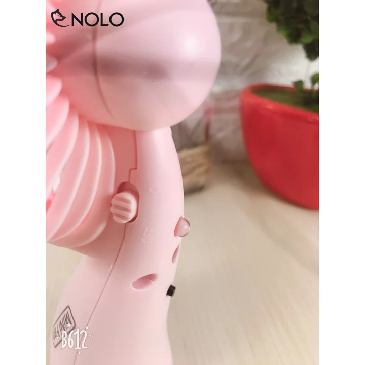Quạt Mini, Quạt Cầm Tay Mini  5 Cánh Hoa Mai Có Led Model 668 | BigBuy360 - bigbuy360.vn