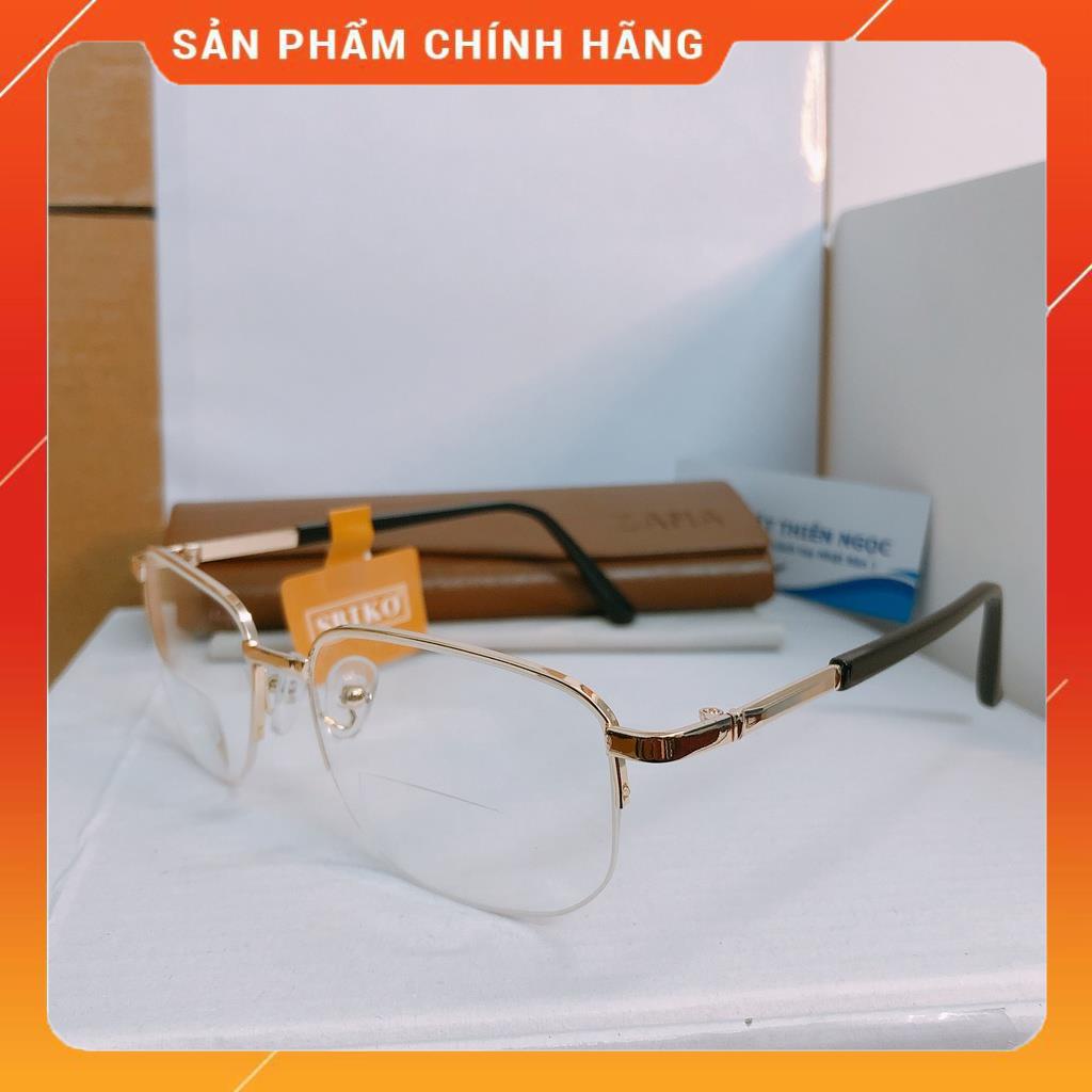 Kính lão thị đọc chữ 2 tròng Nhìn xa và gần tiện lợi gọng kính nửa viền thời trang tròng to sáng rõ KMTNKVM89