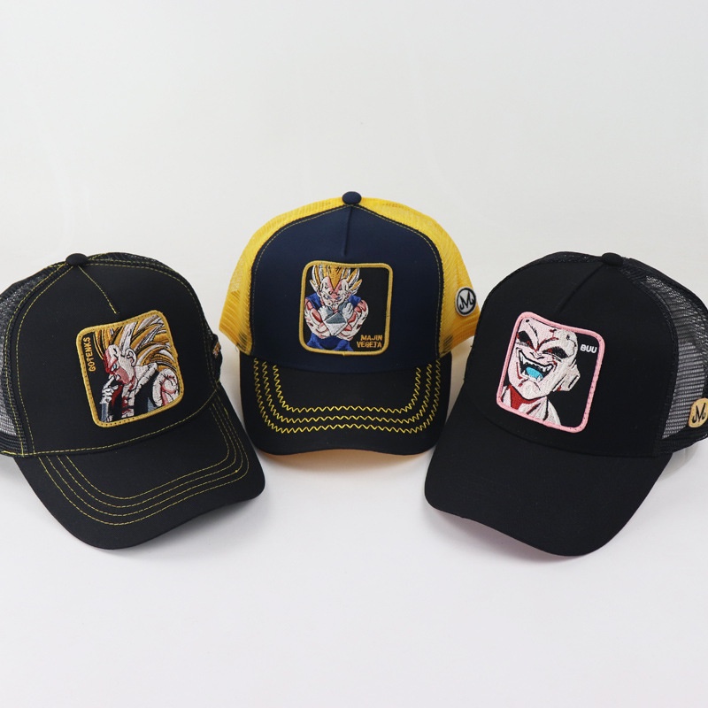 Mũ Lưỡi Trai Thêu Hình Dragonball Hoạt Hình Phong Cách Âu Mỹ Thời Trang