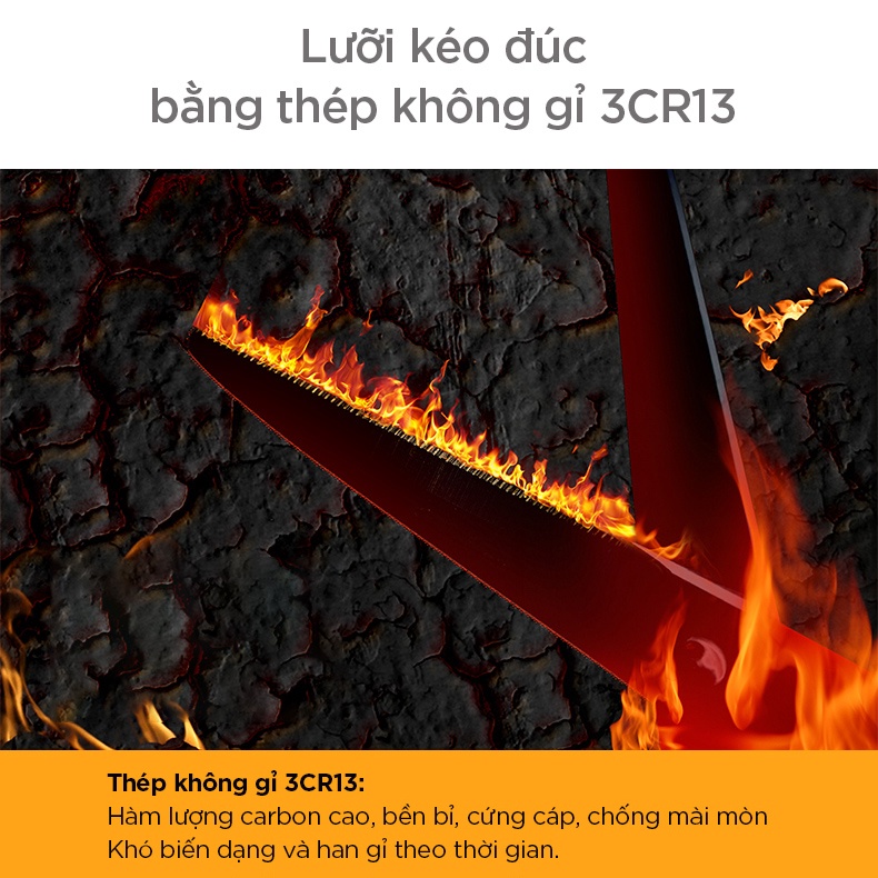 Kéo làm bếp, cắt gà, làm cá đa năng FASOLA FSLPS-085, FSLPS-086