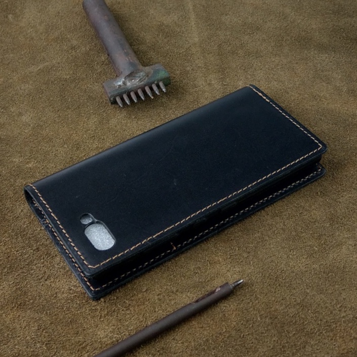 Bao Da Blackberry Key2 Da Bò Thật Nguyên Tấm