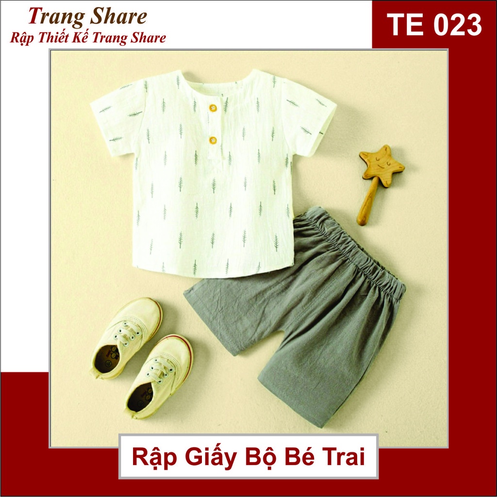 Rập Giấy Bộ Bé Trai TE023