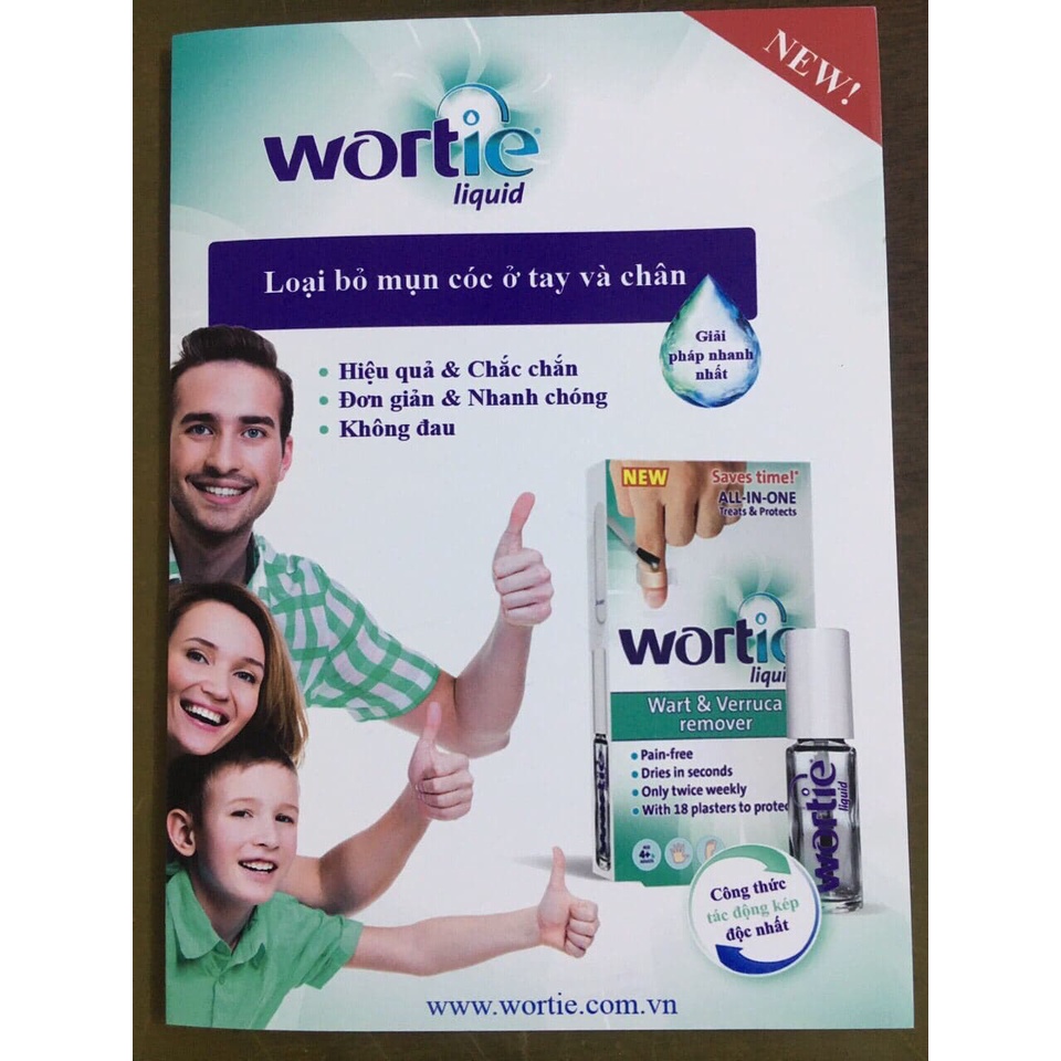 [Hàng chính hãng] Wortie Liquid - Ngăn ngừa mụn cơm ,mụn cóc | BigBuy360 - bigbuy360.vn