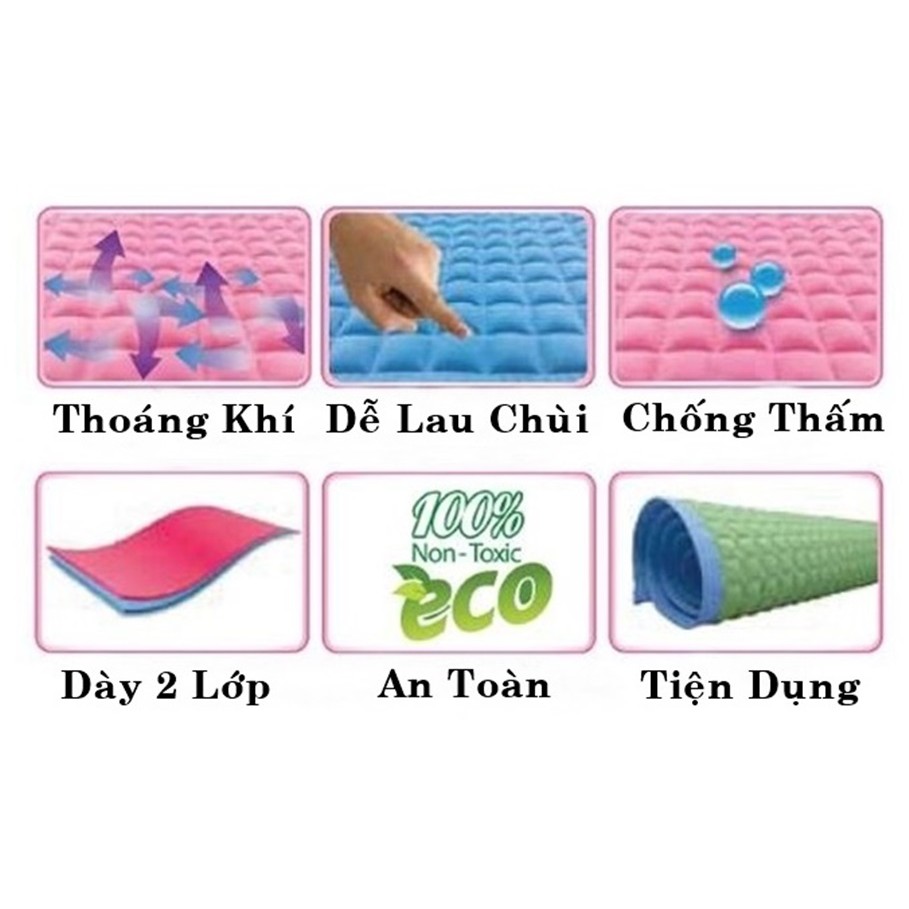 Tấm Lót Cao Su Chống Thấm Nước Cuddles Loại Tốt 60x90cm nhập khẩu Malaysia - LICLAC