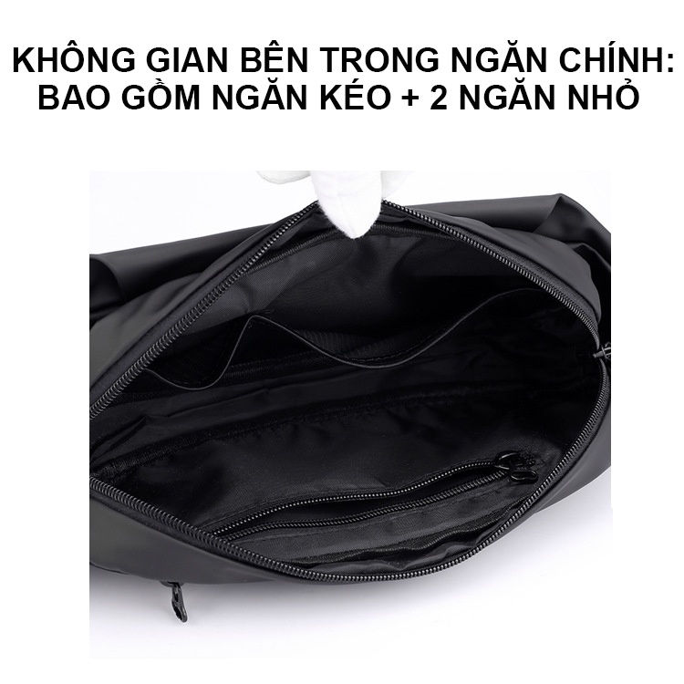 Túi bao tử đeo chéo nam nữ thời trang BEE GEE 0145 vải dù chống thấm nước đẹp giá rẻ chất lượng tốt