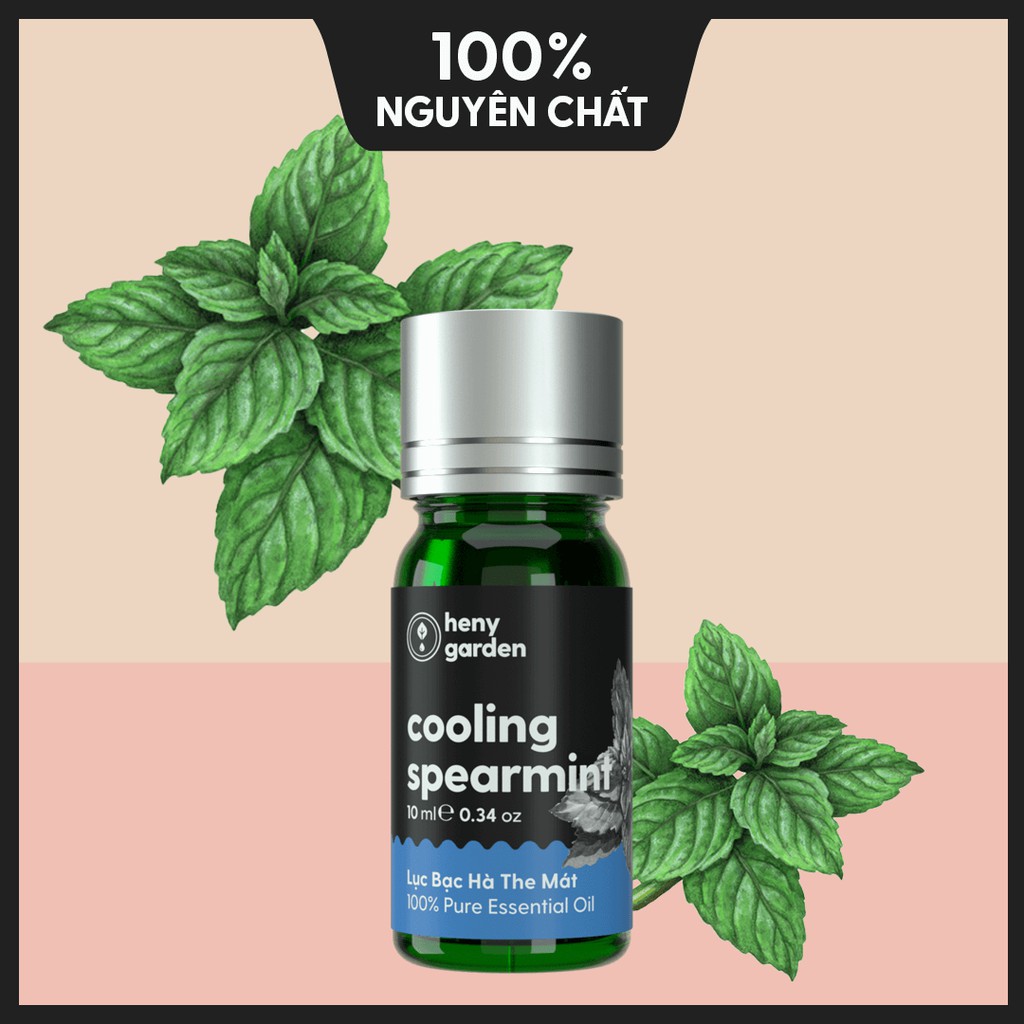 Tinh Dầu Bạc Hà Lục (The Ngọt) Organic Thiên Nhiên Nguyên Chất Đậm Đặc Xông Thơm Phòng, Làm Nến Thơm HENY GARDEN