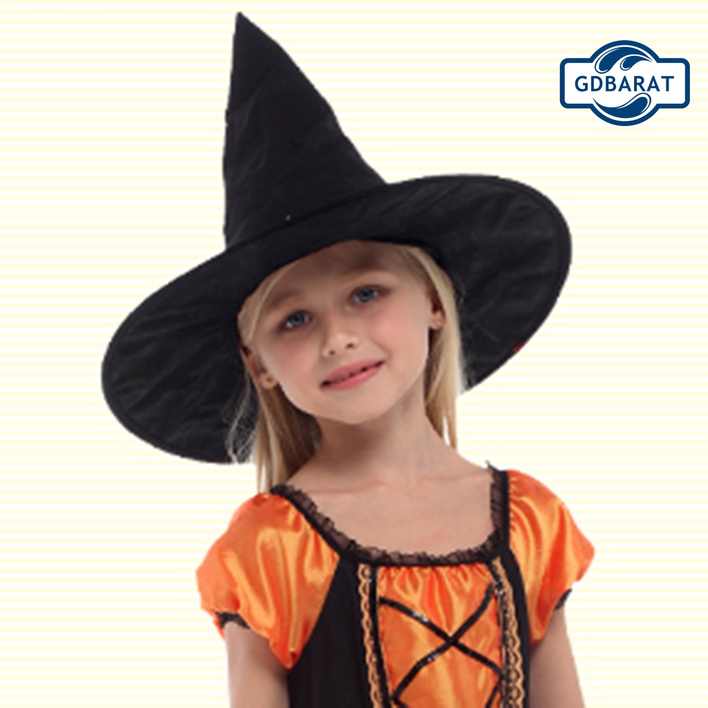 Nón Phù Thủy Màu Đen Sáng Tạo Cá Tính Cho Tiệc Halloween