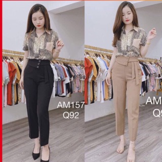 Quần tây baggy 3 cưc vạt lệch cao cấp