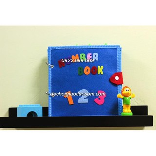 Number book Quiet book - sách vải thực hành kỹ năng