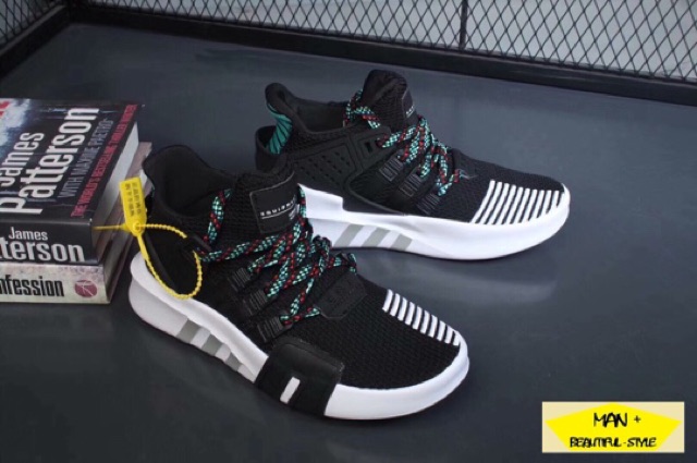 (FULL BOX ) GIÀY THỂ THAO ADIDAS EQT BASK SHOES đen vạch trắng