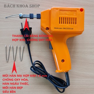 [TẶNG 04 MŨI MẠ HỢP KIM 1.8mm] [SIÊU KHUYẾN MÃI] Mỏ hàn xung BK 220V100W - SHOP BÁCH KHOA - Hàng Việt Nam chất lượng cao