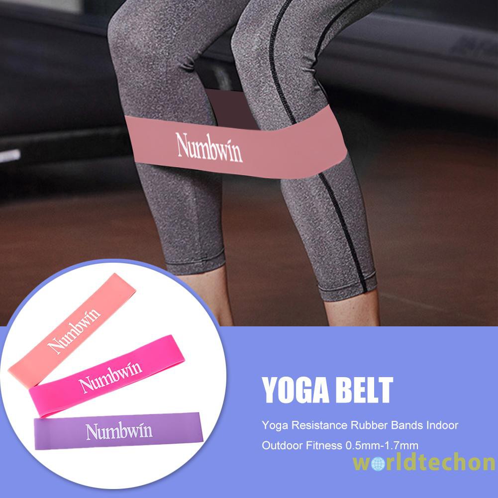 READY STOCK Latex Resistance Band Set Fitness Equipment Rose Gold Pink Purple 500mm