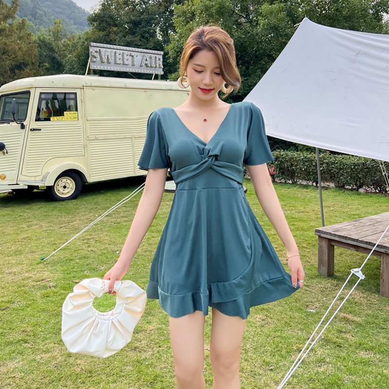 Bikini liền váy cỡ lớn cho người béo, bộ đồ bơi bigsize cho mẹ