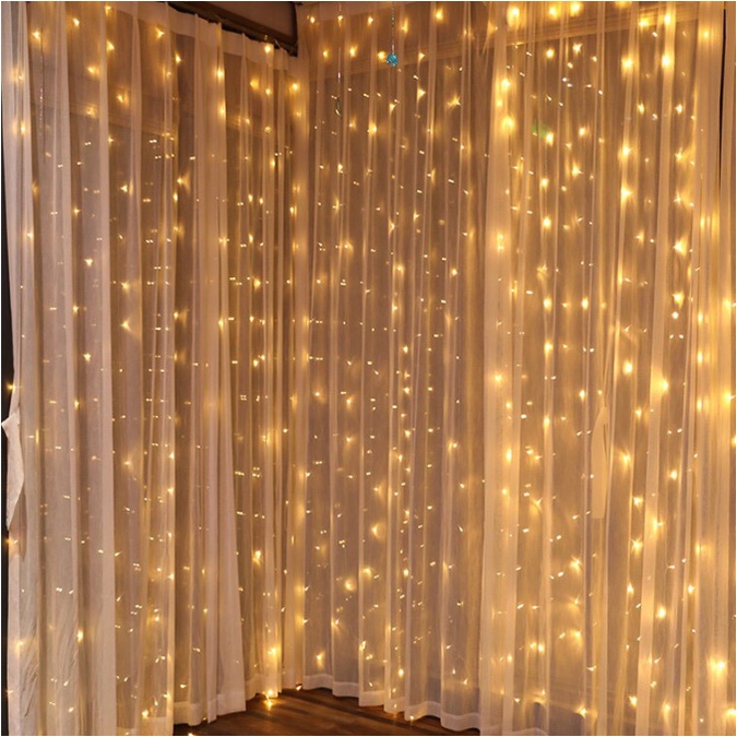 Đèn led rèm, Đèn led trang trí rèm phụ kiện sinh nhật tiệc cưới sự kiện sinh nhật Noel Giáng sinh Tết