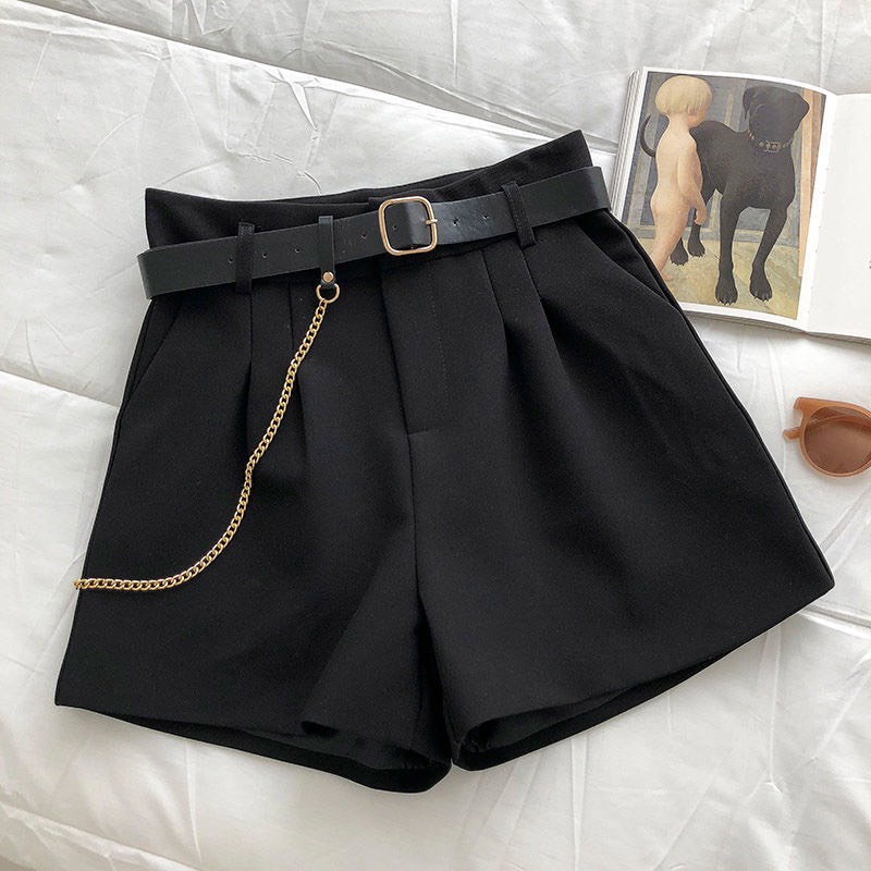 Quần đùi nữ cạp cao,Short nữ chất liệu vải tuyết mưa bigsize 40 - 75kg