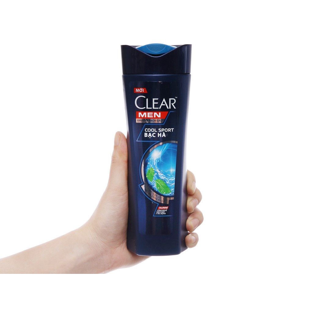 Dầu gội Clear Men mát lạnh bạc hà đủ size 165ml/ 330ml/ 612ml/ 900ml