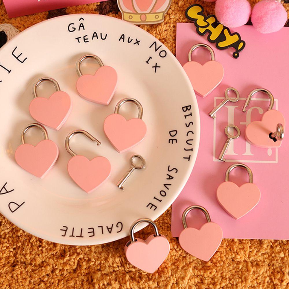 ESPO Bộ 2 Ổ Khóa Hành Lý Hình Trái Tim Phong Cách Vintage