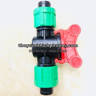 VAN KHÓA TĂNG GIẢM FI 16 DÀNH CHO LỌC THÙNG HỒ CÁ THUỶ SINH KHOÁ ĐIỀU CHỈNH LƯU LƯỢNG NƯỚC RA NƯỚC VÀO