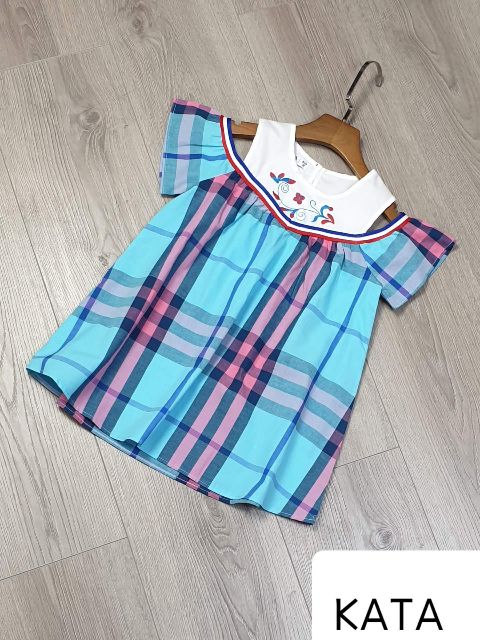 Đầm caro Kata kids fashion, từ 8kg-45kg.