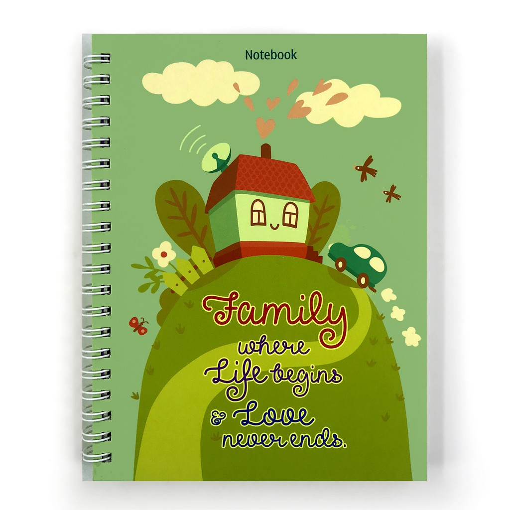 Sổ tay Notebook - Gia đình thân yêu - Family where life begins and Love never ends