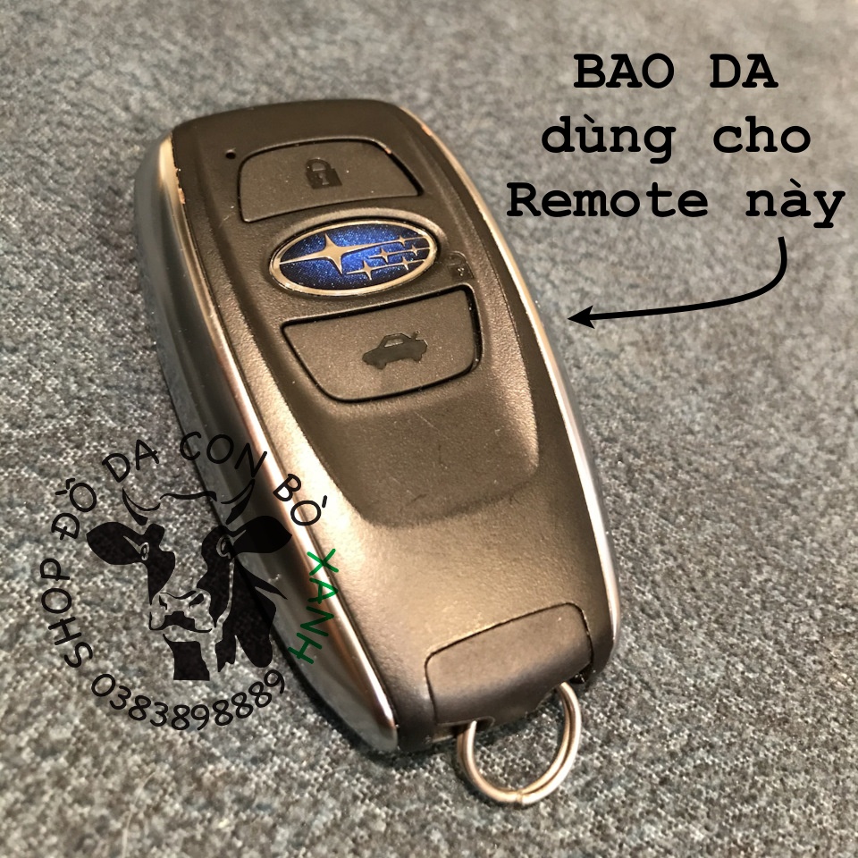 Bao Da Chìa Khoá Subaru Forester, Outback, XV, WRX, Legacy handmade da thật 001