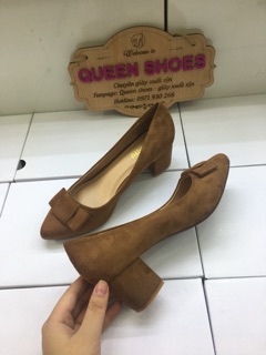 Cao gót da lộn 5p