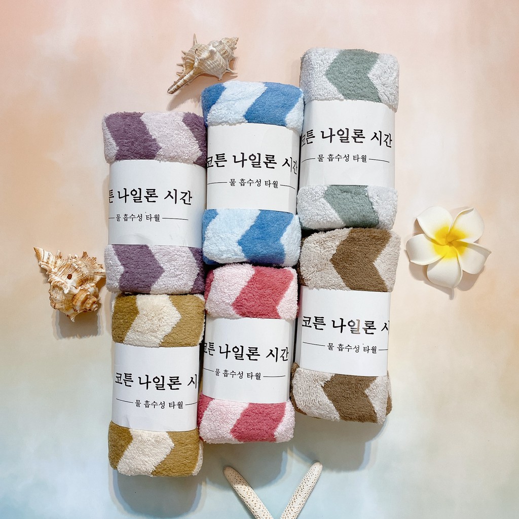 [ SIÊU RẺ ] SET 4 khăn mặt mềm mại thấm hút tốt