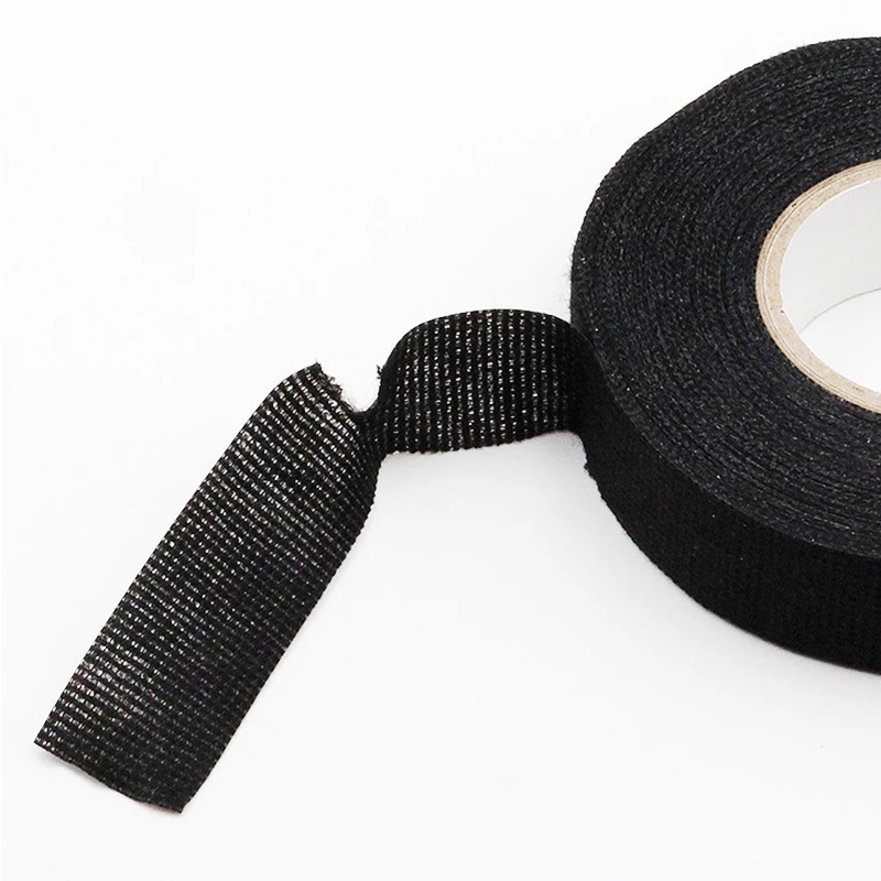 Cuộn băng keo vải cách nhiệt chống cháy 8 / 15 / 19mm X 15m cho dây cáp xe hơi