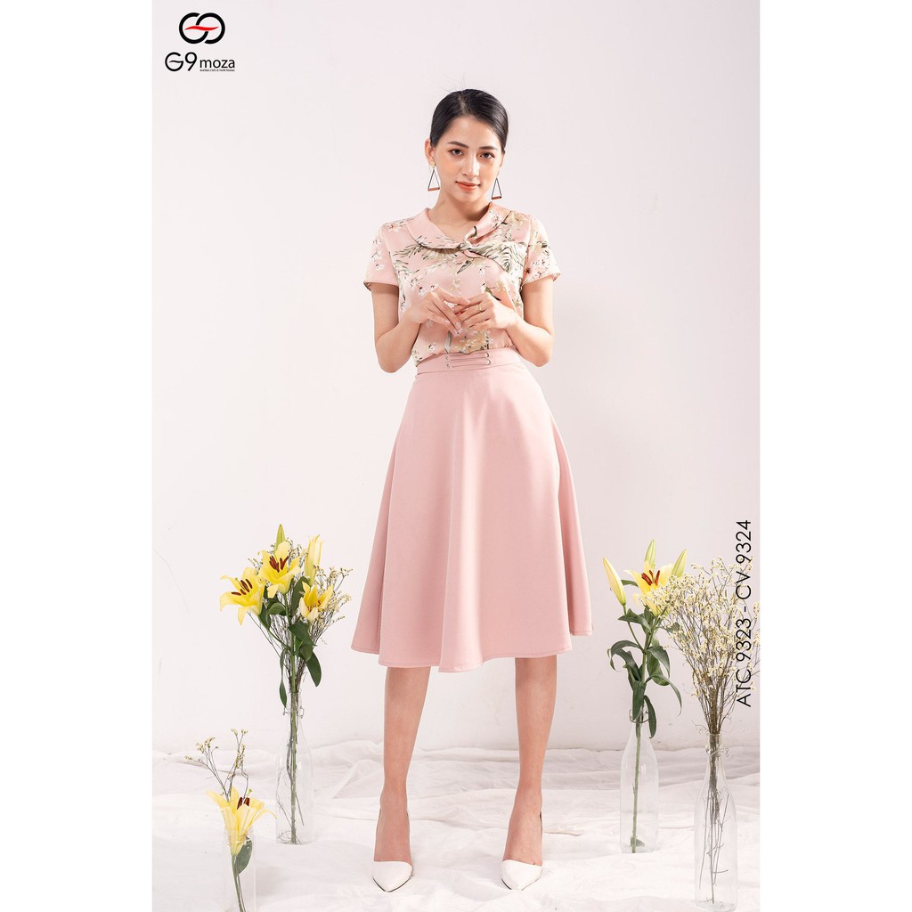 chân váy xòe 9324, G9moza  chất liệu Thô Hàn tạo nên phong cách Công sở, dạo phố, du lịch Trẻ trung ngọt ngào nữ tính | BigBuy360 - bigbuy360.vn