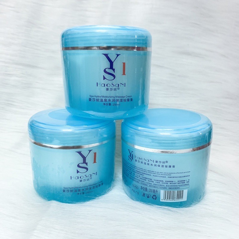 [Mỹ Phẩm Hồng Sơn] Kem massage hộp màu xanh Haosani