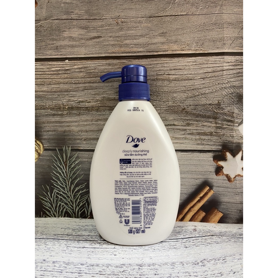 Sữa tắm dưỡng thể Dove 530g 1/4 Kem dưỡng da mặt DƯỠNG ẨM CHUYÊN SÂU