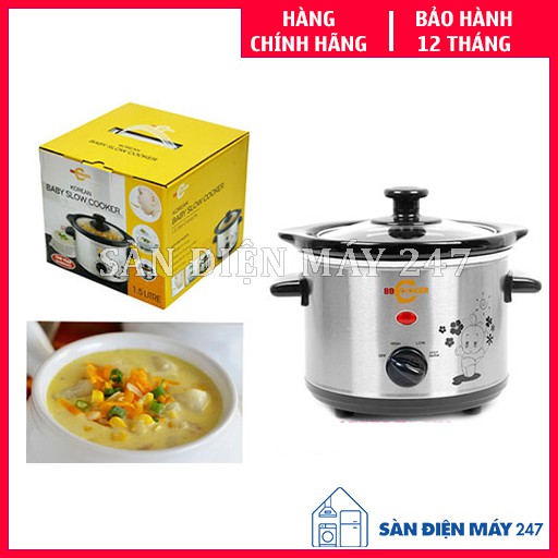 [7 ngày Lỗi 1 đổi 1] Nồi nấu cháo chậm BBCOOKER - Bảo hành chính hãng