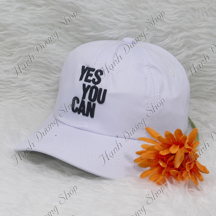 Mũ kết nam nữ vải kaki thêu chữ phong cách thời trang phù hợp cả nam lẫn nư