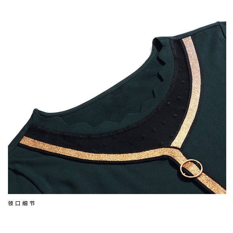 Áo kiểu tay dài phối ren thời trang cho phụ nữ trung niên