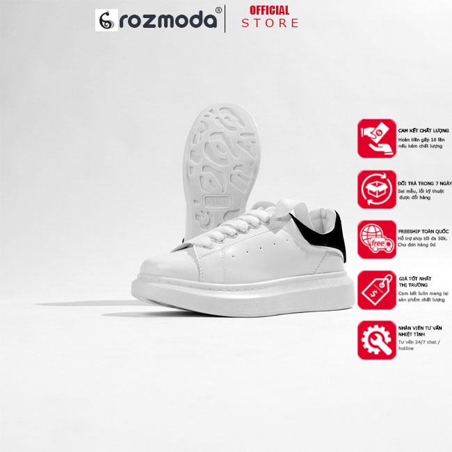 Giày thể thao nam nữ ulzzang MC queen đế độn da cao cấp