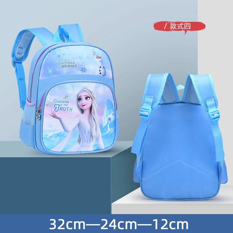 Ba lô mẫu giáo cho bé trai và gái từ 2 đến 5 tuổi in hình cô bé siêu quậy elsa siêu nhân TE48