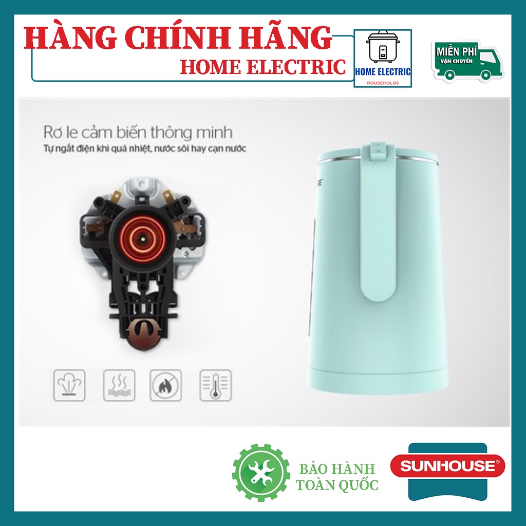 ẤM SIÊU TỐC SUNHOUSE SHD1351 HÀNG CHÍNH HÃNG CAM KẾT BẢO HÀNH TOÀN QUỐC 12 THÁNG