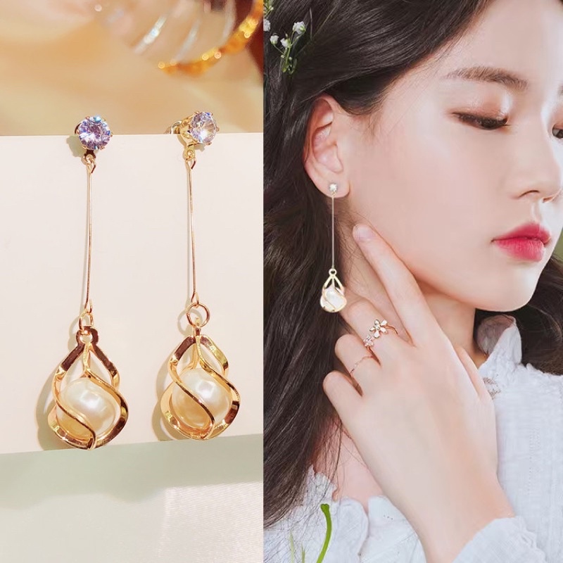 Bông tai, khuyên tai nữ dáng dài sang trọng, dễ thương cho các nàng nhà Tinstore