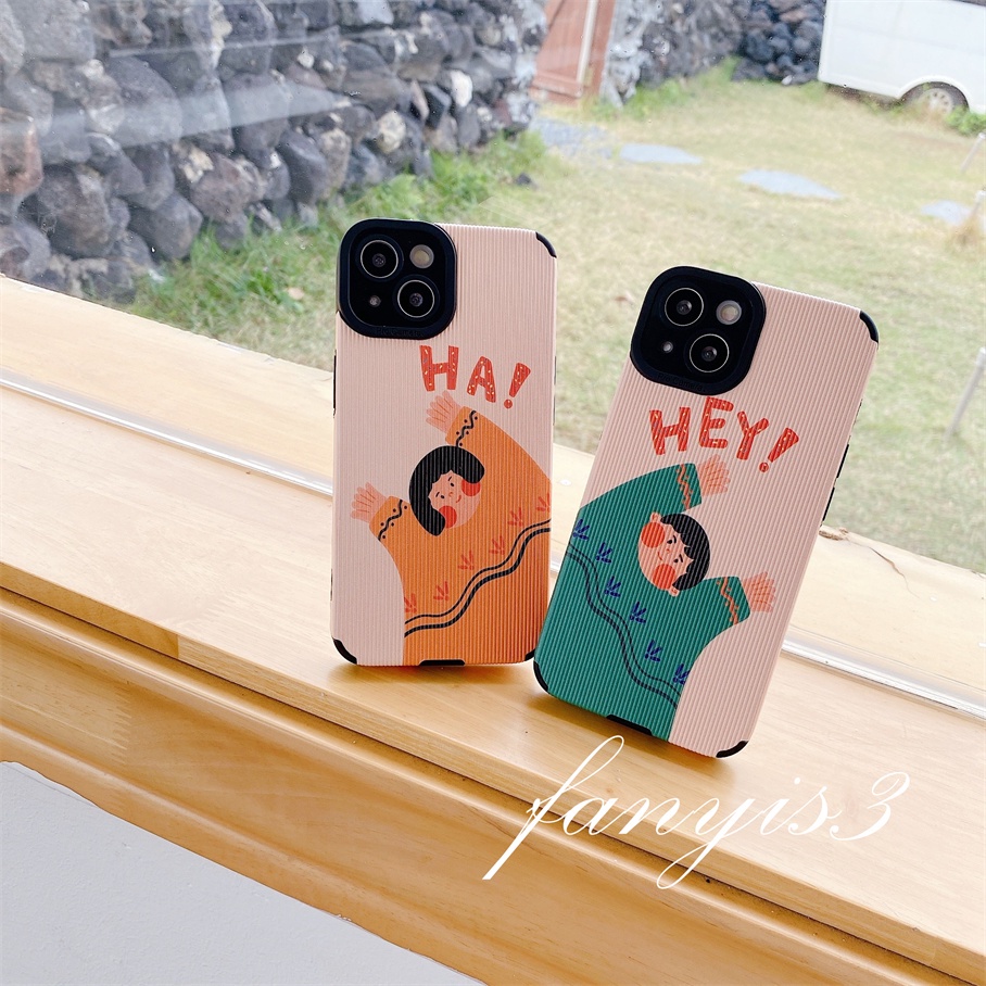 Ốp Điện Thoại Mềm Họa Tiết Cặp Đôi Vui Nhộn Cho For iPhone 13 12 11 Pro Max X XR Xs Max 7 8 Plus SE 2020