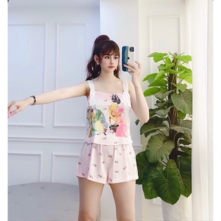 BỘ LỤA ĐÙI 2 DÂY QUẦN ĐÙI HỒNG CAO CẤP