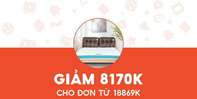 [Scan & Pay] - Vua Nệm - Giảm 8170K cho Đệm Foam Inoac Aeroflow Standard