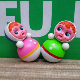 Lật đật nhựa cao 45cm CÓ ÂM THANH KHI CHUYỂN ĐỘNG