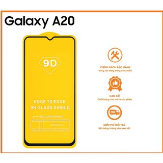 Kính Cường Lực 9D Dành Cho SS Galaxy A20 Full Keo Màn Hình