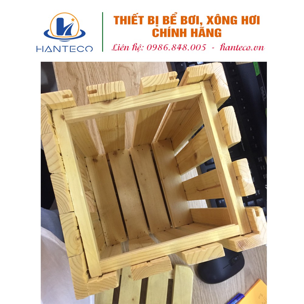Hộp gỗ đựng thảo dược phòng xông hơi khô