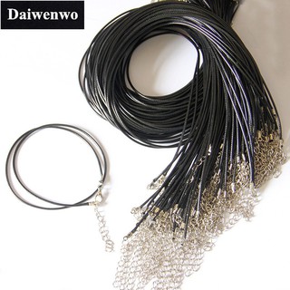Image of 10pcs/pack Handmade Braided Rope Necklaces & Pendant Findings Lobster Clasp String Cord