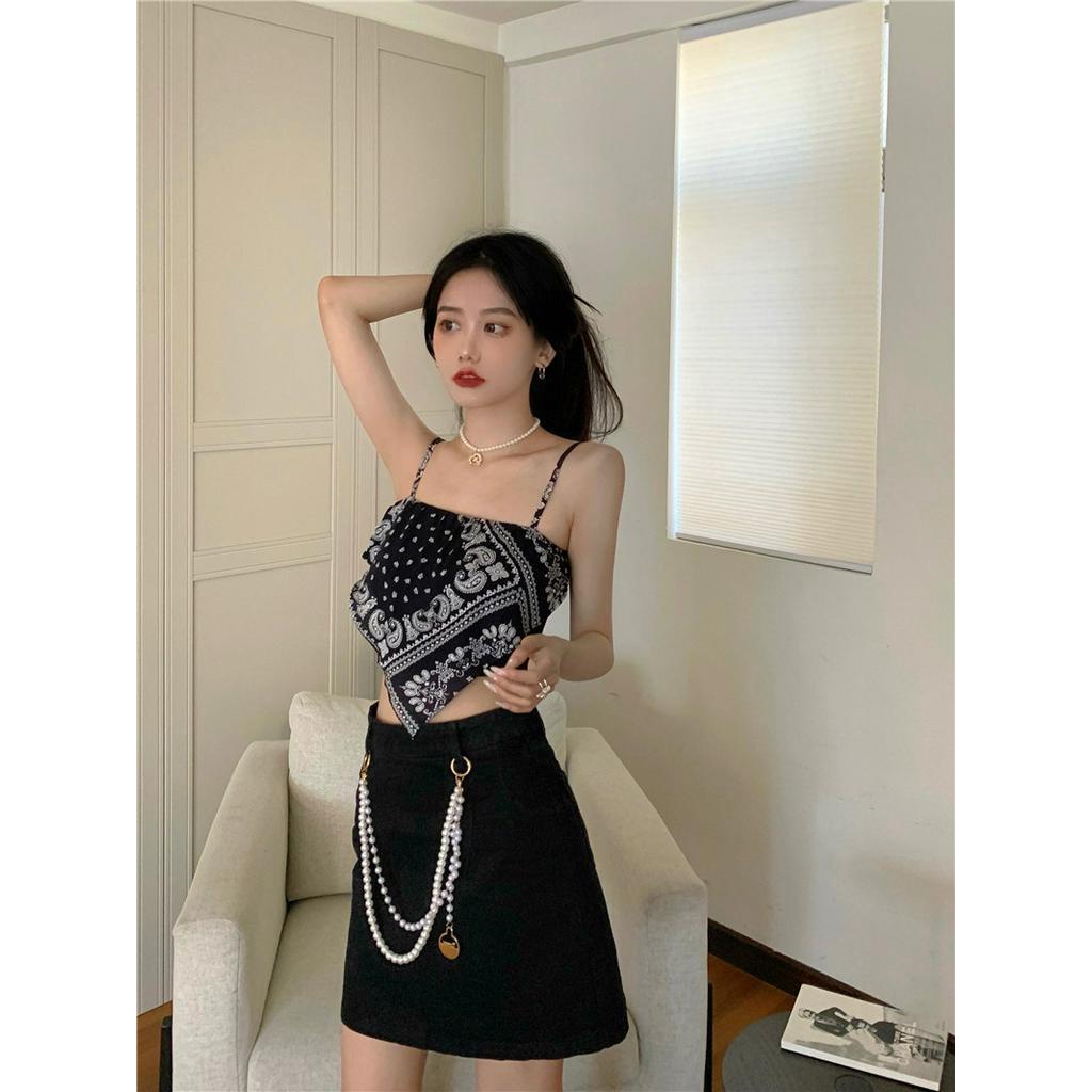 Áo Lửng Hai Dây Thời Trang Quyến Rũ Dành Cho Nữ