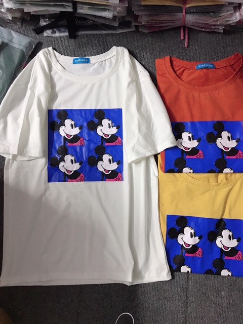 Áo thun form rộng mickey (chất dày đẹp)
