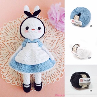 Set len Búp bê thỏ Candy