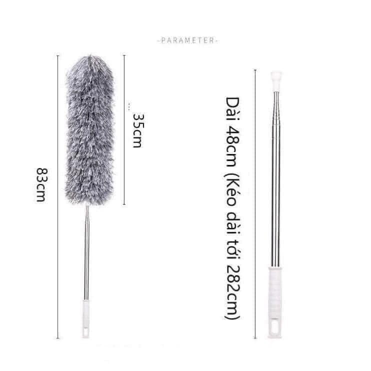 Chổi Quét Trần Gấp Gọn, Nhiều Tư Thế Thông Minh, Chổi Quét Đa Năng Quét Mọi Ngóc Ngách