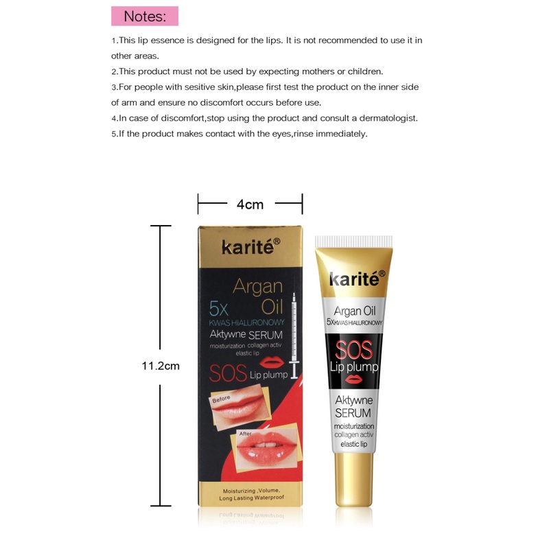 Serum dưỡng ẩm làm đầy môi tức thì